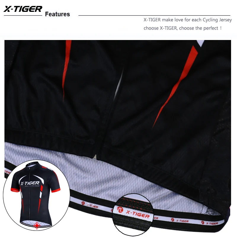 X-Tiger Pro велосипедный комплект костюм для езды на горном велосипеде Maillot Ropa Ciclismo 3 цвета велосипедная форма Велоспорт Джерси комплект велосипедная одежда