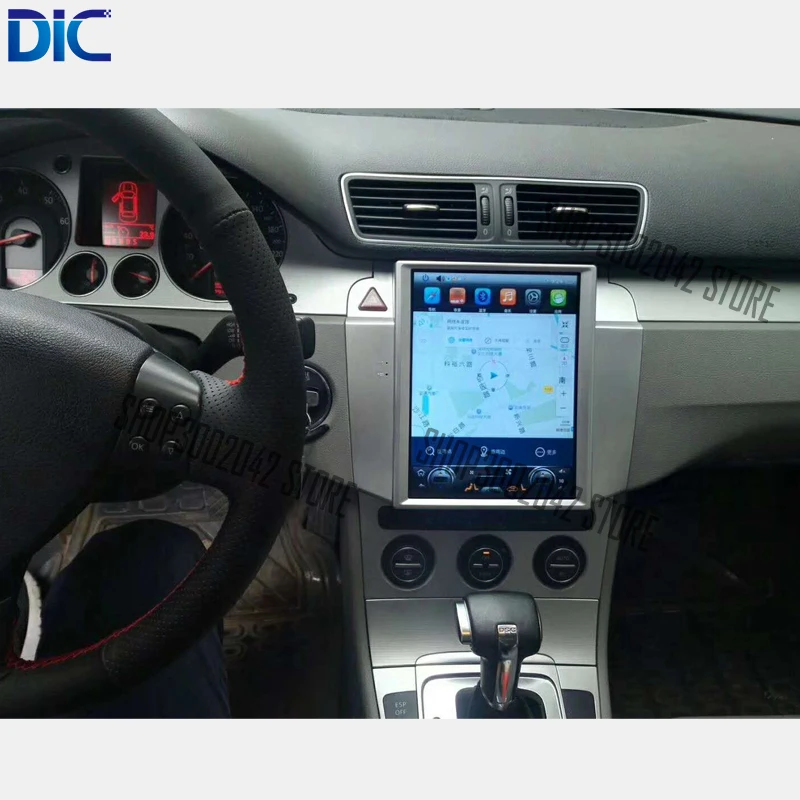 Discount DLC Vertical Screen Android system navigation player GPS 10.4 inch 32GB radio bluetooth For Volkswagen Passat CC 2007-2011 12