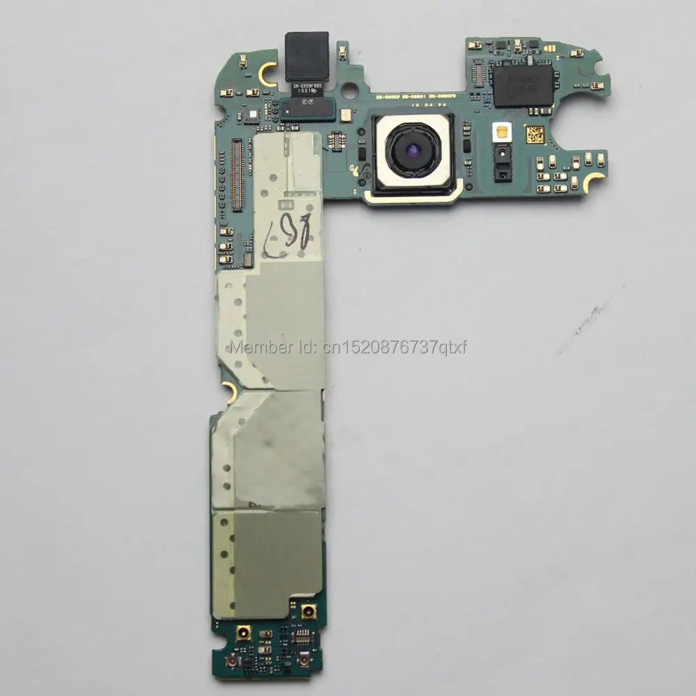  Main Motherboard Unlocked For Samsung GALAXY S6 G920FD(dual card) 32GB