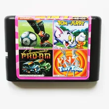 TH-456 4 в 1 игровой картридж 16 бит md мульти игровая карта для sega genesis/mega drive