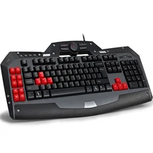 Новый Delux T15SU USB проводной игровой клавиатуры для ПК геймер компьютерная периферия dota2 LOL подарок русского алфавита наклейки на клавиатуру
