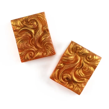 

Soap Silicone Mold Handmade Square with Embossed Pattern Craft Resin Mould
