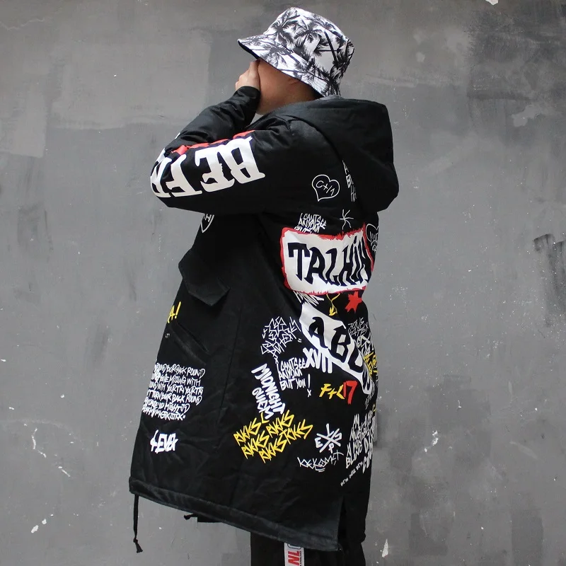 Длинная куртка в стиле хип хоп Swag Tyga размеры США Xs XL Осень зима|Куртки| |
