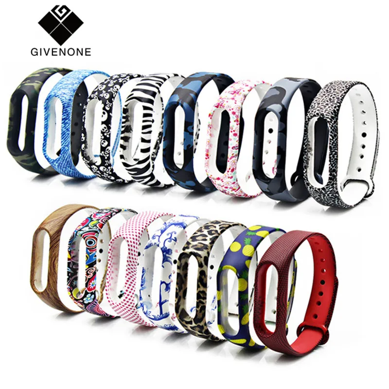 

GIVENONE New Mi Band 2 Bracelet Strap Miband 2 Strap Colorful Replacement silicone wrist strap for xiaomi mi banda 2 smartband