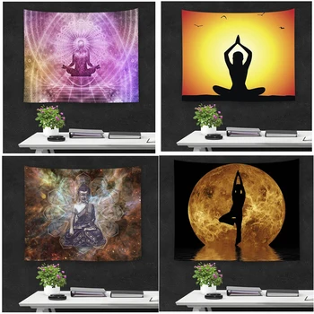 

Indian Meditation Explore Printing Tapestry Beach Throw Mat Yoga Rug Wall Hanging Gobelin Living Room Bedding Home Decor