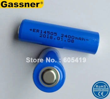 

300pcs/Lot, Li-SOCI2 ER14505 AA size Battery 3.6v lithium batteries Non-rechargeable for watermeters, alarm system