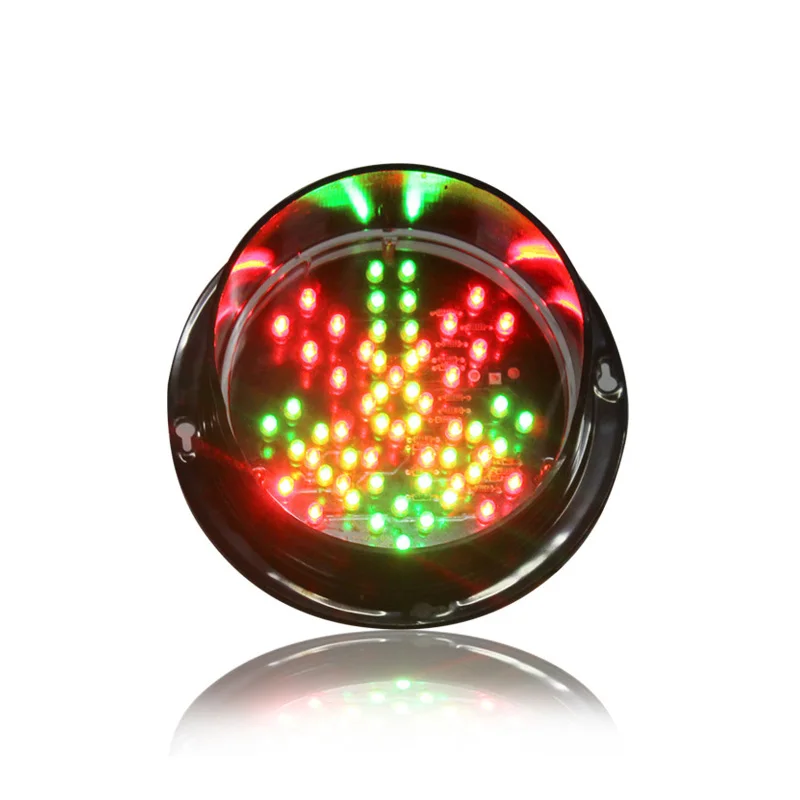 

DC12V waterproof CE RoHS approved customizedc125mm diamter lamp red cross green arrow traffic light replacement