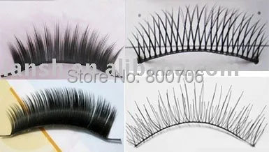 

Fashion Natural Handmade Soft Long Black Thick Fake False Eyelashes, Mix 4 styles ,1000 Pairs Free Shipping!