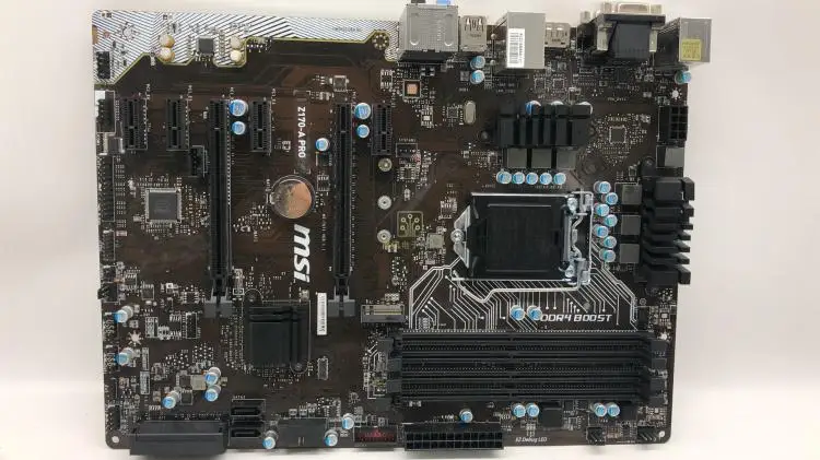 

original motherboard for MSI Z170-A PRO LGA 1151 DDR4 USB3.0 M.2 64GB Z170 Desktop motherboard Free shipping