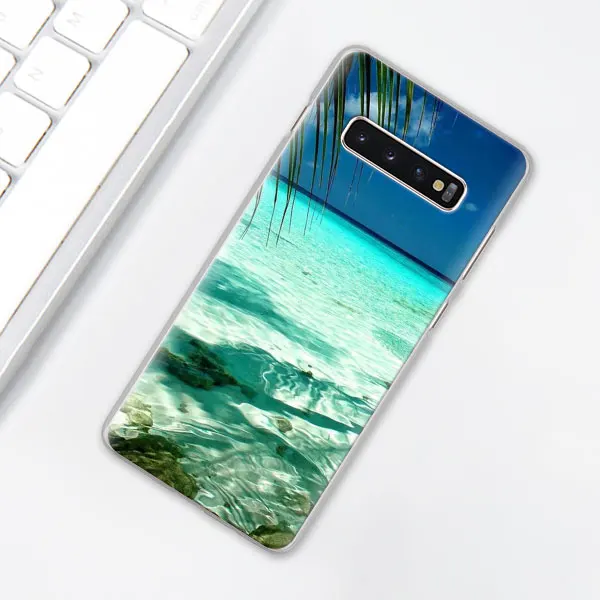 Волны Океана Подводный Свет refractio чехол для телефона для samsung Galaxy S10e S10 плюс S7 S8 S9 Plus Note 8 9 M10 M20 M30 жесткий чехол Coque - Цвет: 006