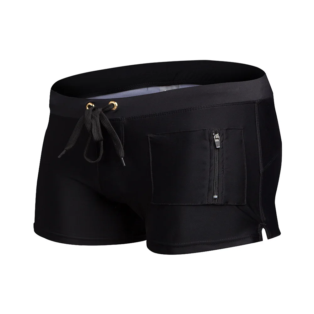 2 шт./лот Ben мужской бренд AUSTiNBEM хлопок Calzoncillos Cueca Masculina мужские трусы сексуальные боксеры короткие купальники пляжный купальник - Цвет: All Black