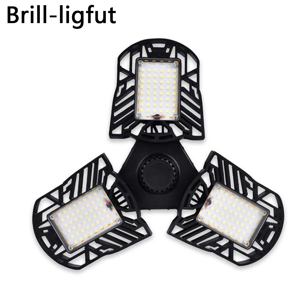 

Motion Activated Deformable LED Garage Ceiling Light E27 60W 6000LM Industrial Workshop Mining Lamp Bay Lighting for Warehouse