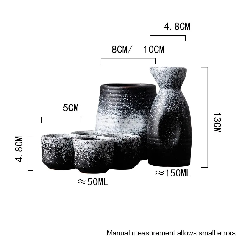 Японский стиль, винтажный керамический винный набор, домашние фляжки, чашка саке, аксессуары для чайной церемонии, винный горшок, чашка для вина, посуда для напитков, чайная посуда
