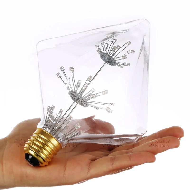 Led light bulb G95/G125 Diamond E27 110V 220V Dimmable decorative led lamp for home/living room/bedroom decor 3W lamparas led