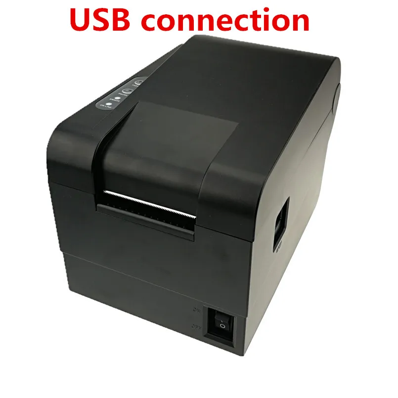Высококачественный принтер для бирок 58 мм тепловой стикер для штрих-кода принтер qr-код не сушильная этикетка штрих-код Bluetooth принтер - Цвет: USB