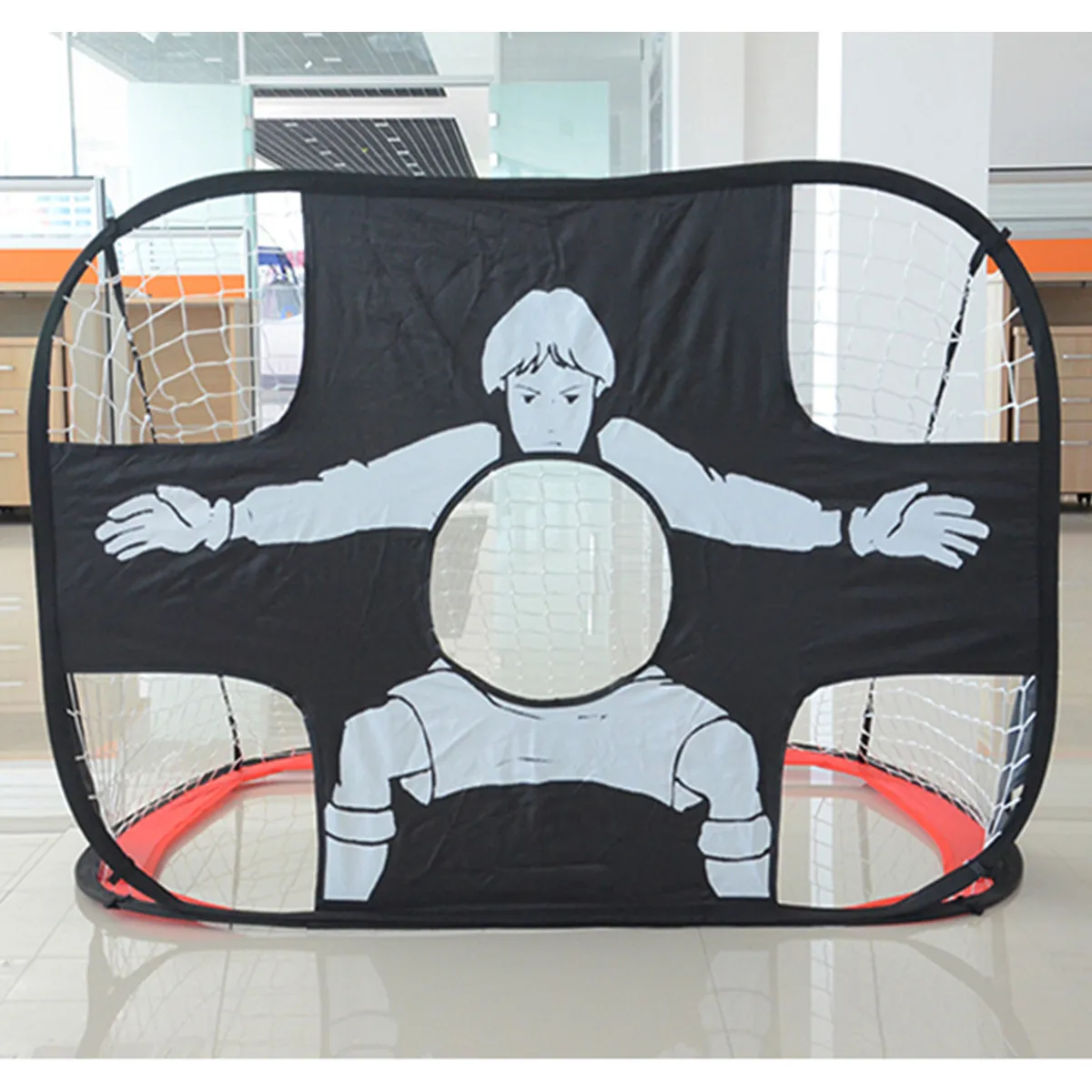 

Folding Kid Football Gate Net Goal Gate Extra-Sturdy Portable Soccer Ball Practice Gate for Children Students Soccer Training