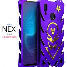 Simon For Vivo Nex S Case Luxury 3D Hard Aluminum Metal Frame Armor Protective Shockproof Back Phone Case Cover Funda Capa Funda