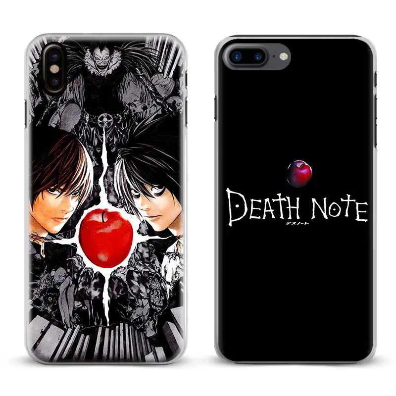 

Death Note L Light Yagami Logo Coque Phone Case Cover Shell For Apple iPhone X 8Plus 8 7Plus 7 6sPlus 6s 6Plus 6 5 5S SE