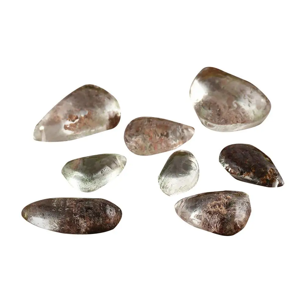 

100% Natural Fluorite Ghost Phantom Quartz Crystal Gem Specimen Healing Stone Pendant Hand-Polished Process As A Gift 1pcs