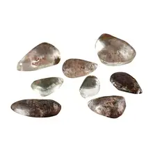 100% Natural Fluorite Ghost Phantom Quartz Crystal Gem Specimen Healing Stone Pendant Hand-Polished Process As A Gift 1pcs