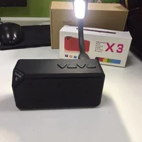 tf כרטיס Nasin X3 מיני נייד חכם במצב רדיו רמקולים Bluetooth רמקול אלחוטי FM נגן אודיו טור תמיכה TF כרטיס עם הוביל (5)