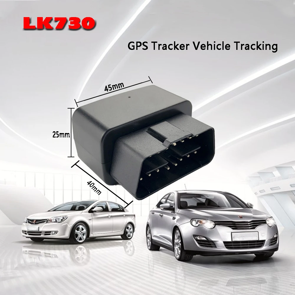 

OBD GPS Tracker LK730 OBDII Car GPS Locator OBD2 GPS Tracking Vibration Power Off Alert Lifetime Platform Support App