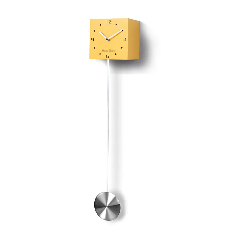 Wooden Pendulum Clock Mechanism Wall Cuckoo Wall Clock Modern Design Wallclock Watch Wall Klok Home Watch Modern Design Clocks - Цвет: Style 5
