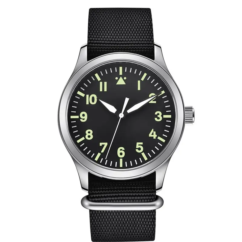 Corgeut военные мужские часы лучший бренд класса люкс автоматические кожаные мужские спортивные дизайнерские часы кожаные механические наручные часы - Цвет: nylon stap
