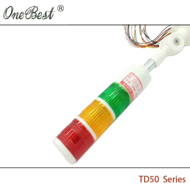 HNTD 220 В светодиодный Предупреждение ительный сигнальный светильник TD50 Semaphore 3