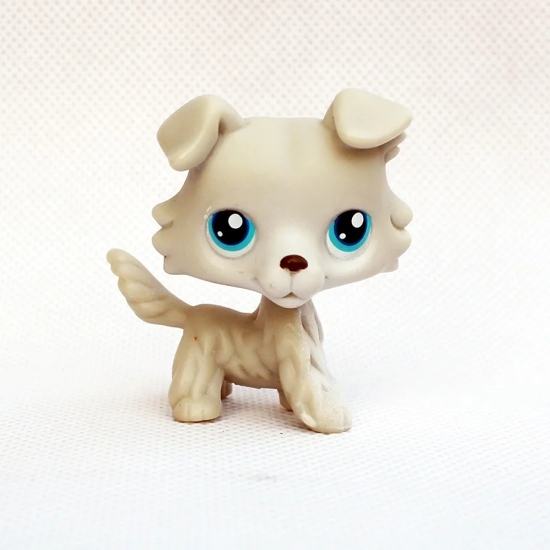 Littlest Pet Shop LPS Toys #363 White Collie Dog Puppy With Blue Eyes Girl Gift 