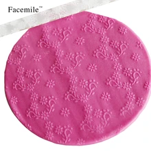 Facemile Горячая цветок в форме Скалка, кекс ролл, текстурированный акрил Скалка, помадка-украшение для торта инструменты 53-09