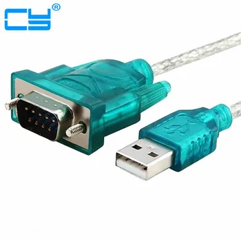 

100PCS High Quality USB 2.0 to Serial RS-232 DB9 9Pin Adapter Converter Cable Length 1M USB TO RS232