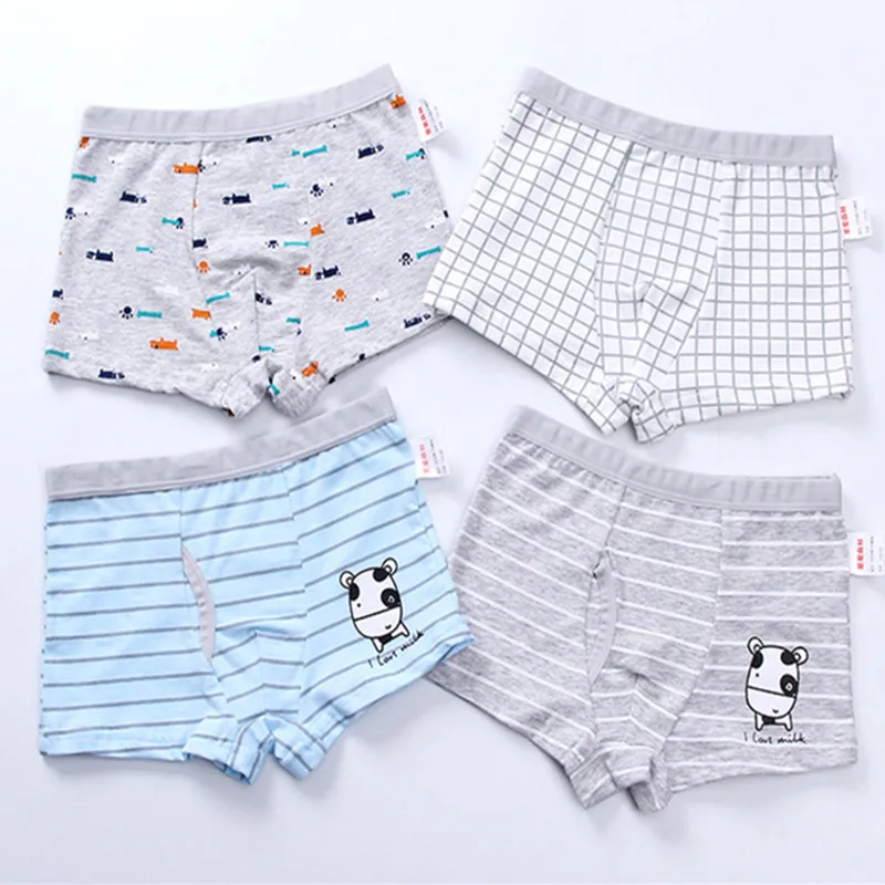 2pc/lot Boys Panties Cotton Boxer Shorts Young Pantie Briefs Kids Baby
