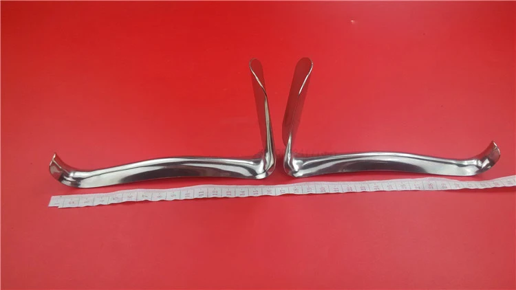Medical use stainless steel  vaginal retractor gynecology use retracter surgical instrument 2pcs/pack 5