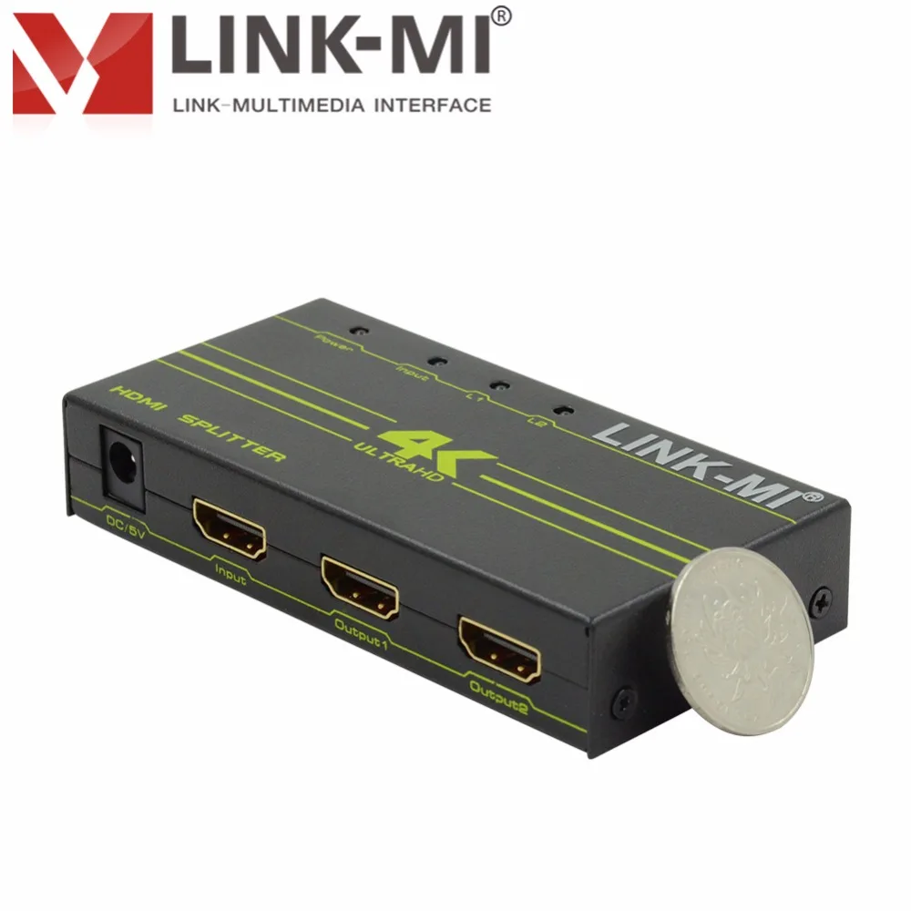 LINK MI H102G 4K2K 1x2 HDMI S поддержка 3D совместимый видео аудио конвертер 2 дисплеи 1.4a 97