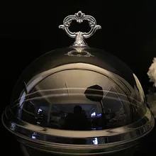 Акриловая крышка для торта Фруктовая тарелка диаметр крышки 21 см высота 15 см