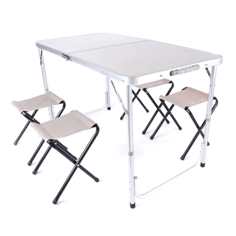 

Office Table Portable Camping Table Outdoor Golden Aluminium Alloy Foldable Folding Picnic Desk Ultralight Tables For Hiking