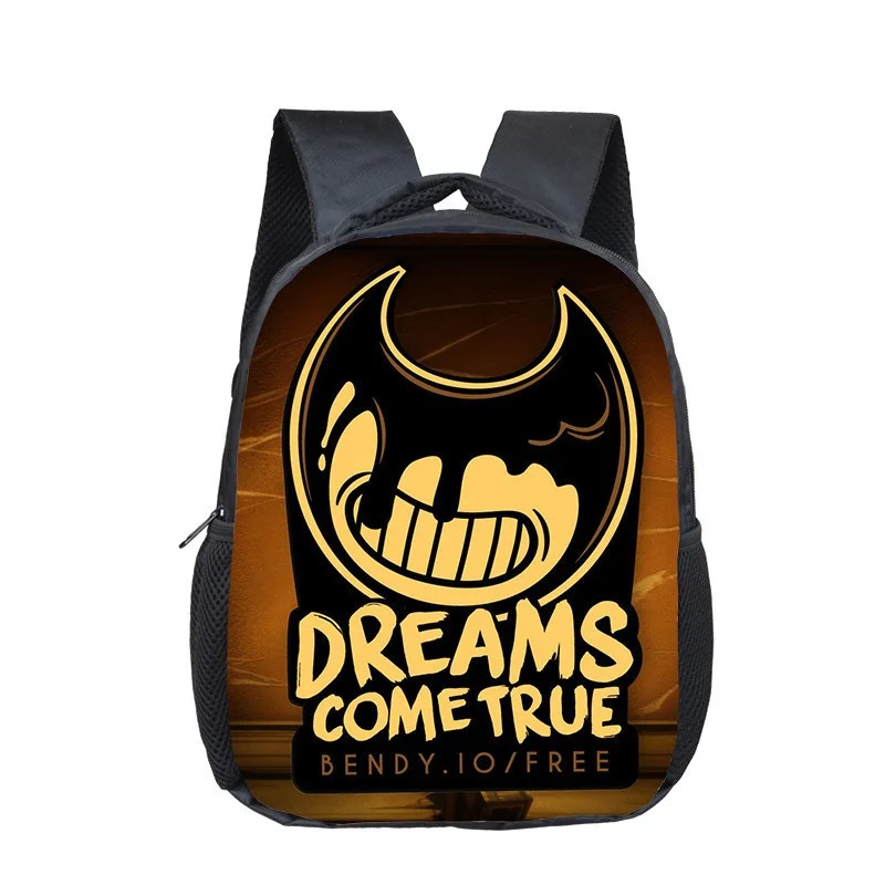 Bendy 8 16 дюймов Бенди и машина чернил рюкзак для детей школьные сумки для мальчиков и девочек Повседневный рюкзак для путешествий Мультфильм Mochila школьные подарки - Цвет: Bendy 8