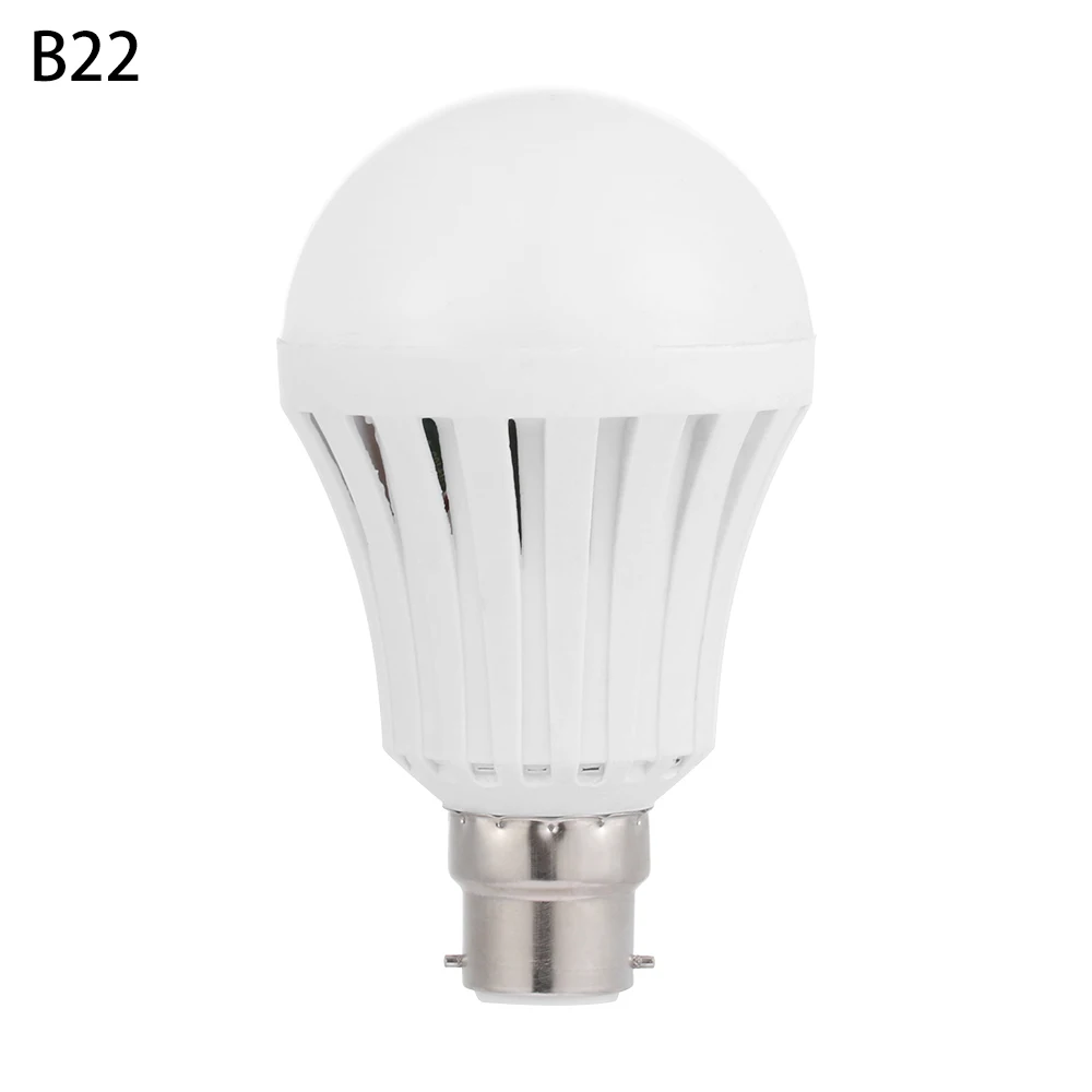 1 шт. Новое поступление светодиодный Интеллектуальный лампа аварийной сигнализации перезаряжаемая 5-15 Вт E27 B22 220 В умная лампа для дома - Испускаемый цвет: B22