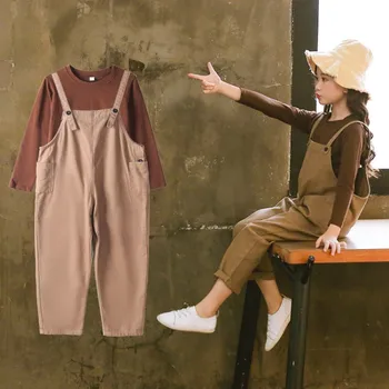 

Children's Clothing Girl 2018 Autumn New Korean Pure Cotton Long Sleeve Trousers Two Pieces Set
