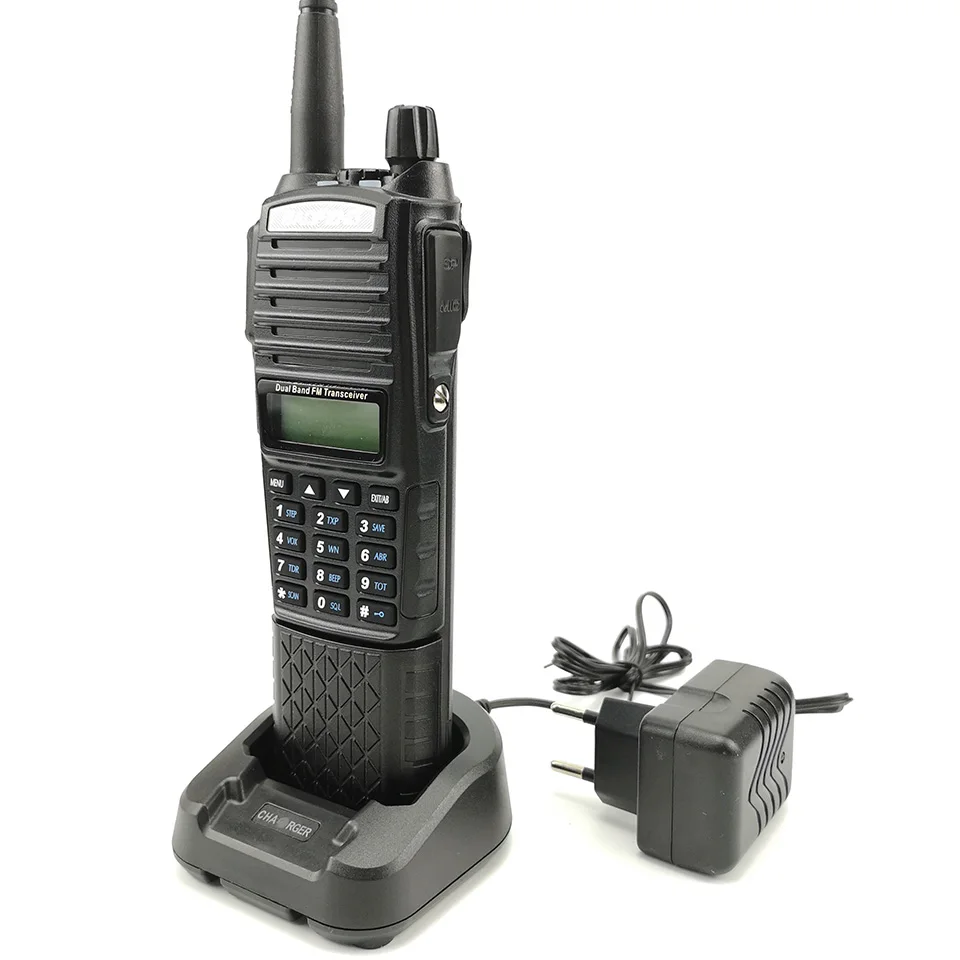 Baofeng UV-82 Plus Walkie Talkie 10 км Dual PTT 3800 мАч двухдиапазонный UV 82 портативный HF радиоприемник приемопередатчика CB радиостанция UV82