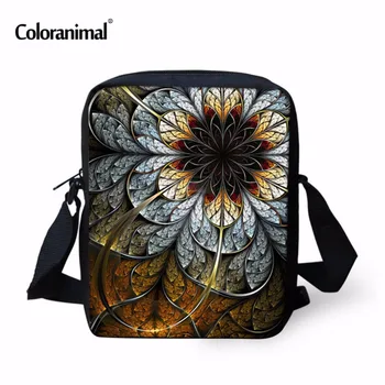 

Coloranimal Brand 3D Flower Print Crossbody Bags For Girls Teenage Student Schoolbag Casual Paisley Pattern Messenger Bag Women