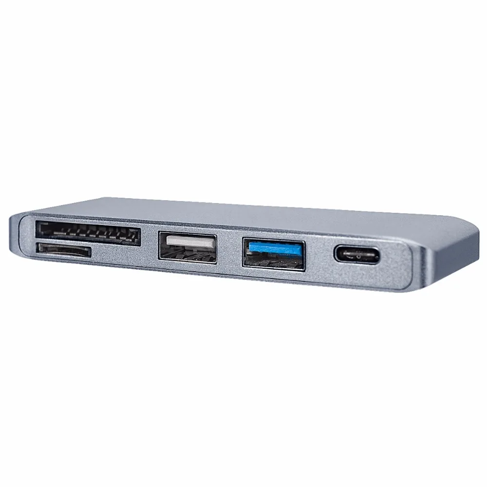 USB C Type Thunderbolt 3 до USB3.0 USB2.0 TF SD карта PD 5IN1 концентратор док адаптер для Macbook Pro SamSung S8