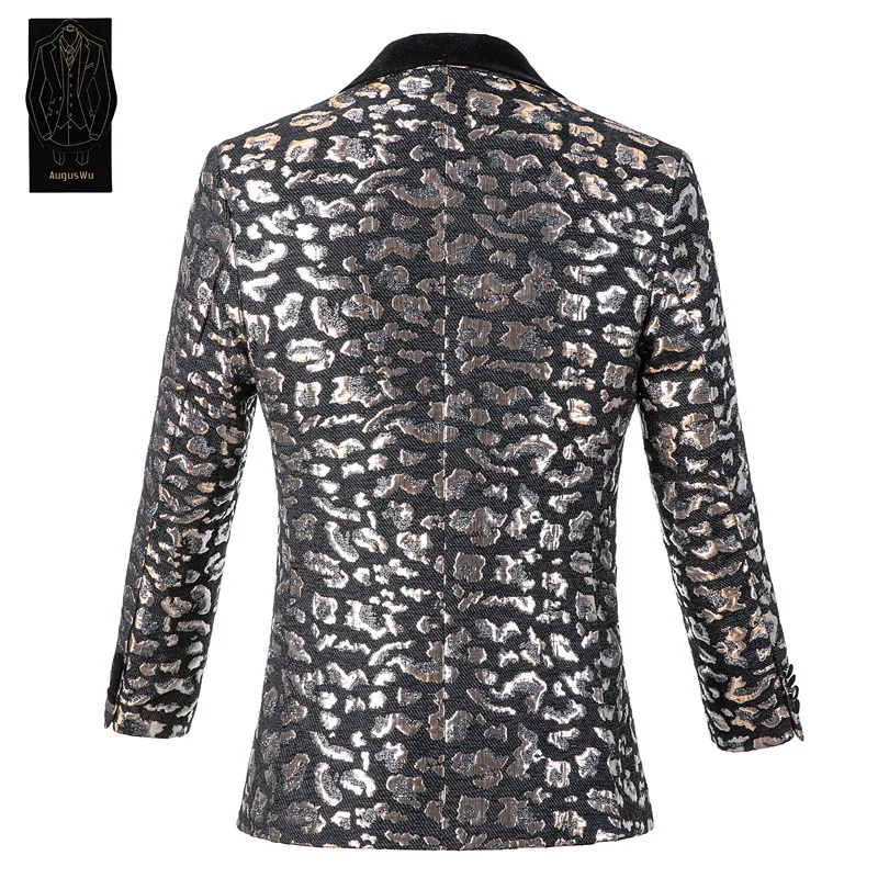 Now popular new men's suit two-piece suit (jacket + pants) men's jacquard fashion slim suit support custom