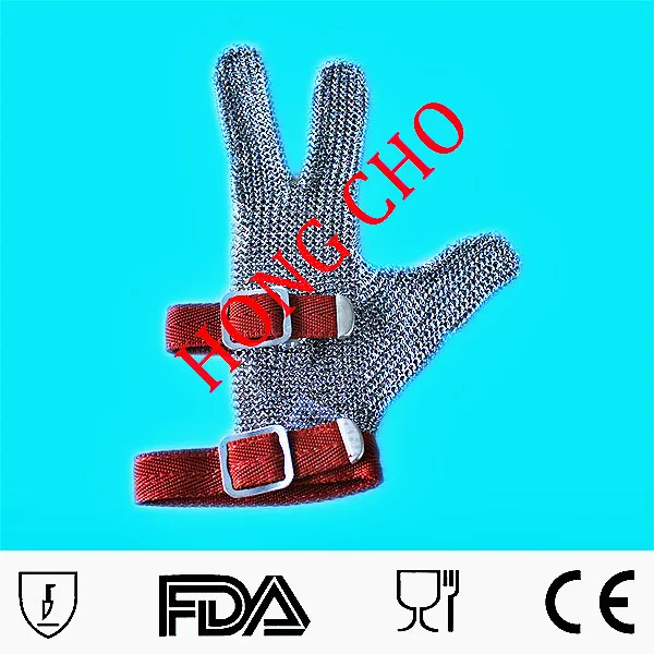 Three finger Cutting machine safety glove cutting glove for sew free