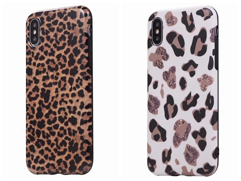 Леопардовый Мягкий ТПУ чехол для Iphone 11 XS MAX X 8 7 6 для samsung Note 10 S10 S10e S9 Plus S8 роскошный цветной чехол с животными 100 шт
