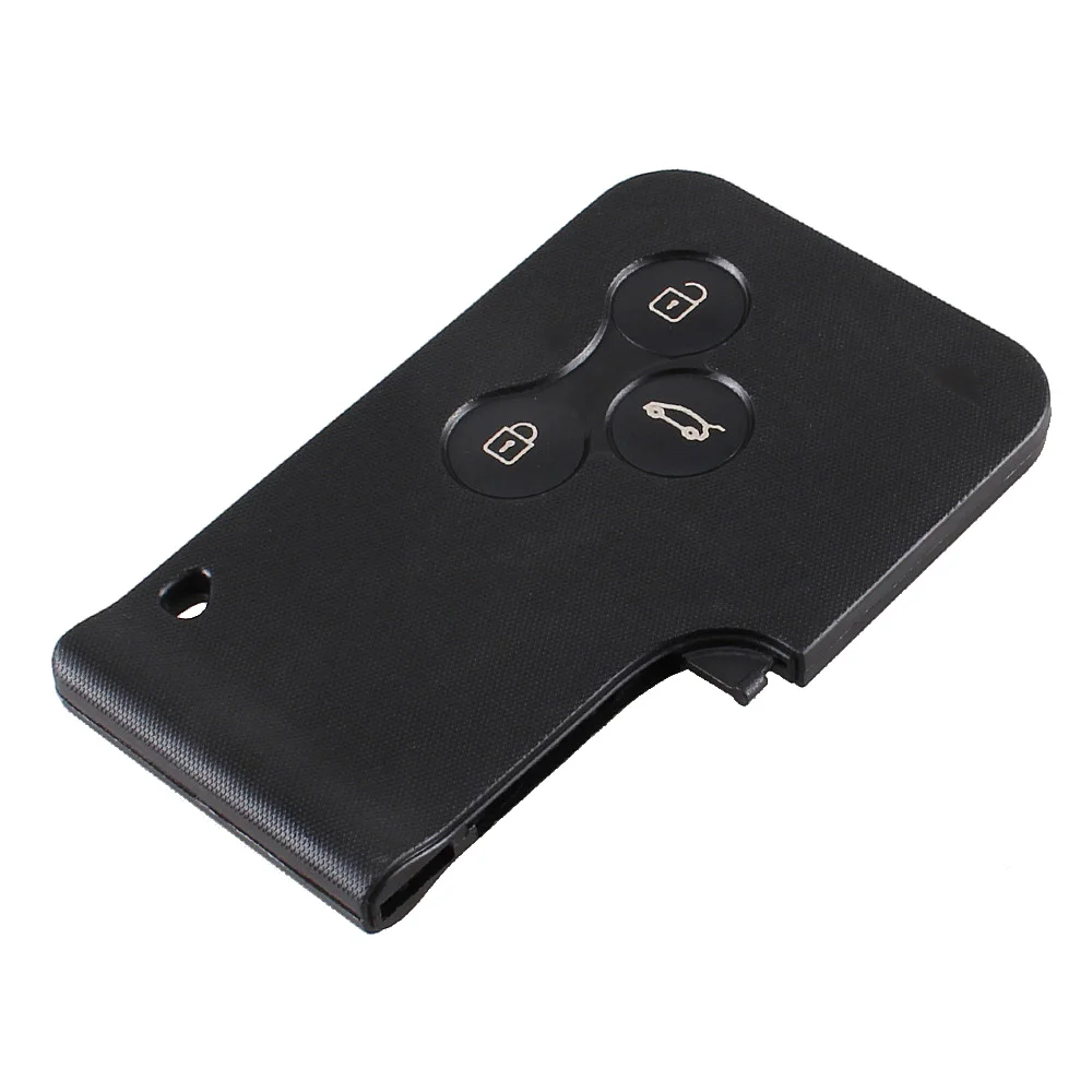 Heart Horse 4 Button Remote Smart Card Key Case Compatible with Renault Laguna Koleos Replacement Key Fob Shell Cover