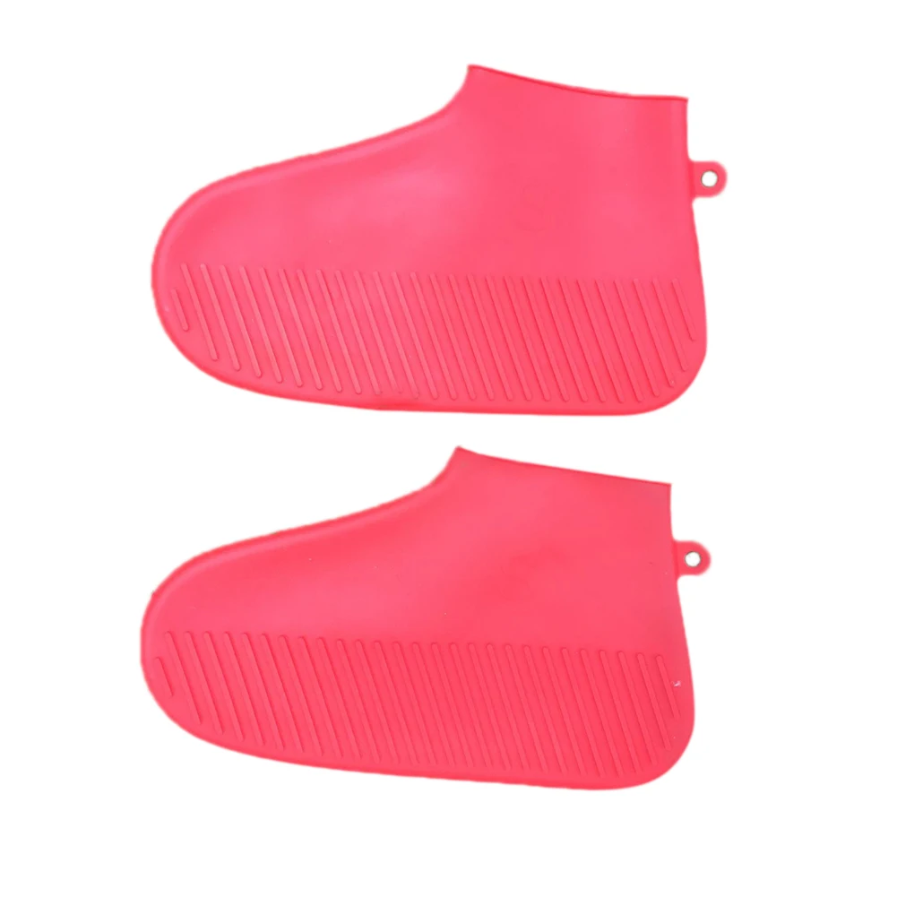 

Men Women Waterproof Accessories Thick Sole Non Slip Shoe Cover Foot Wear Rainproof Travel Silicone Wear Resistant Reusable 2PCS