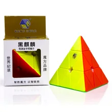 Yuxin магический куб скорость классическая профессиональная Пирамида третий заказ Твист Головоломка Куб магический стикер детская игрушка