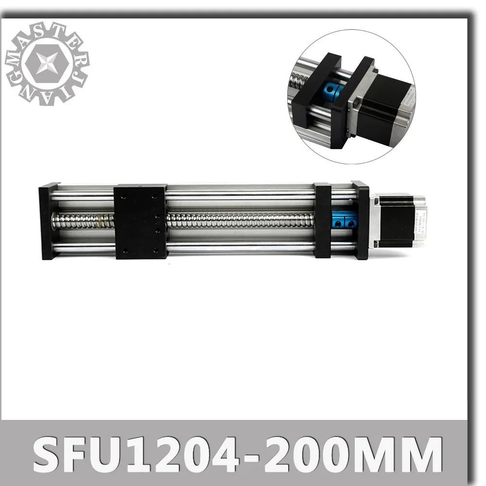 

Stage A SFU1204-200mm Linear Guide Rails Linear Actuator System Module Table Ball Screws 200mm SFU1204 Travel Length Guide